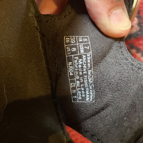 DR MARTINS WRENLIE GRIZZLY LEATHER FISHERMAN SANDALS BLACK EU39 US8 - Picture 5 of 8